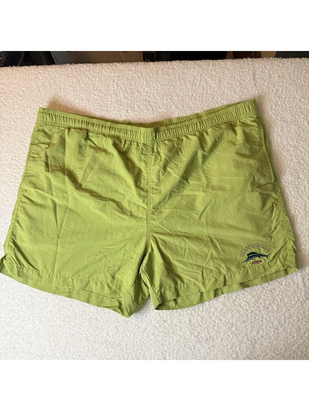 Tommy Bahama Relax Men’s XL Green Swim Trunks Board Shorts Marlin Drawstring